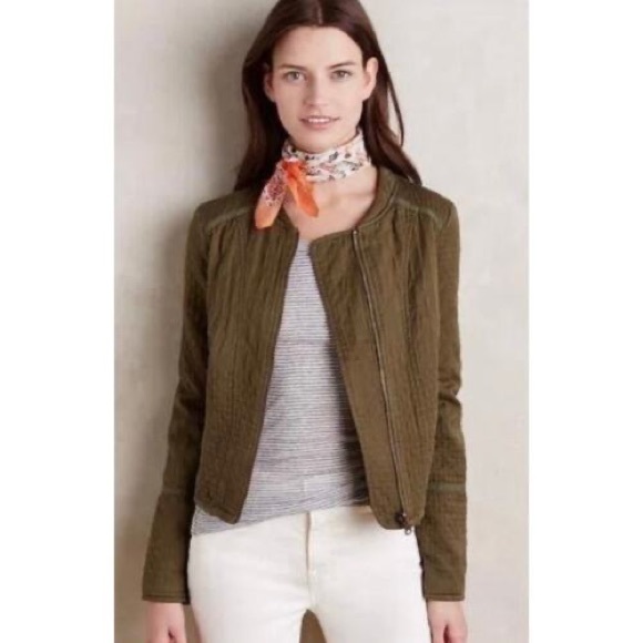 Anthropologie Hei Hei Quilted Riding Jacket - Picture 2 of 7